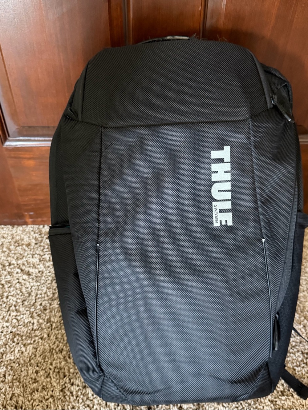 Thule Black Backpack with White Logo - Commuter Pack
